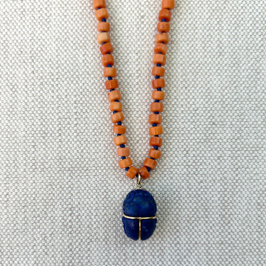 Lapis Coral Necklace