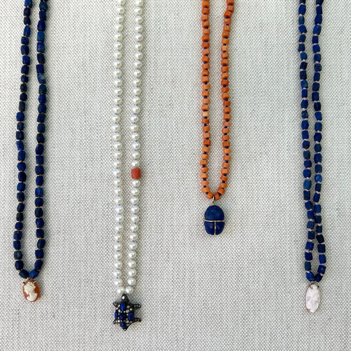 Lapis Coral Necklace