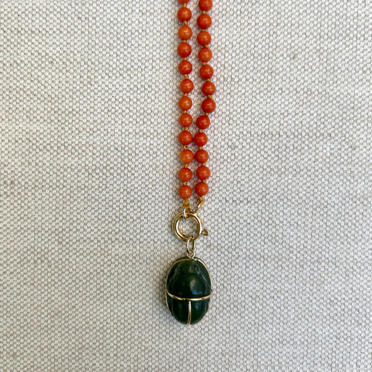 Jade Coral Necklace