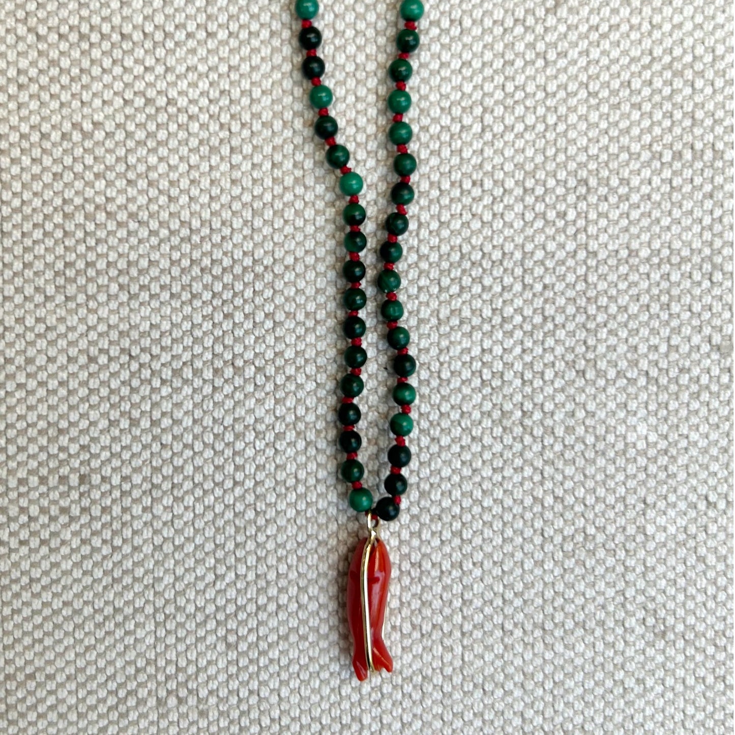 Malachite Coral Necklace