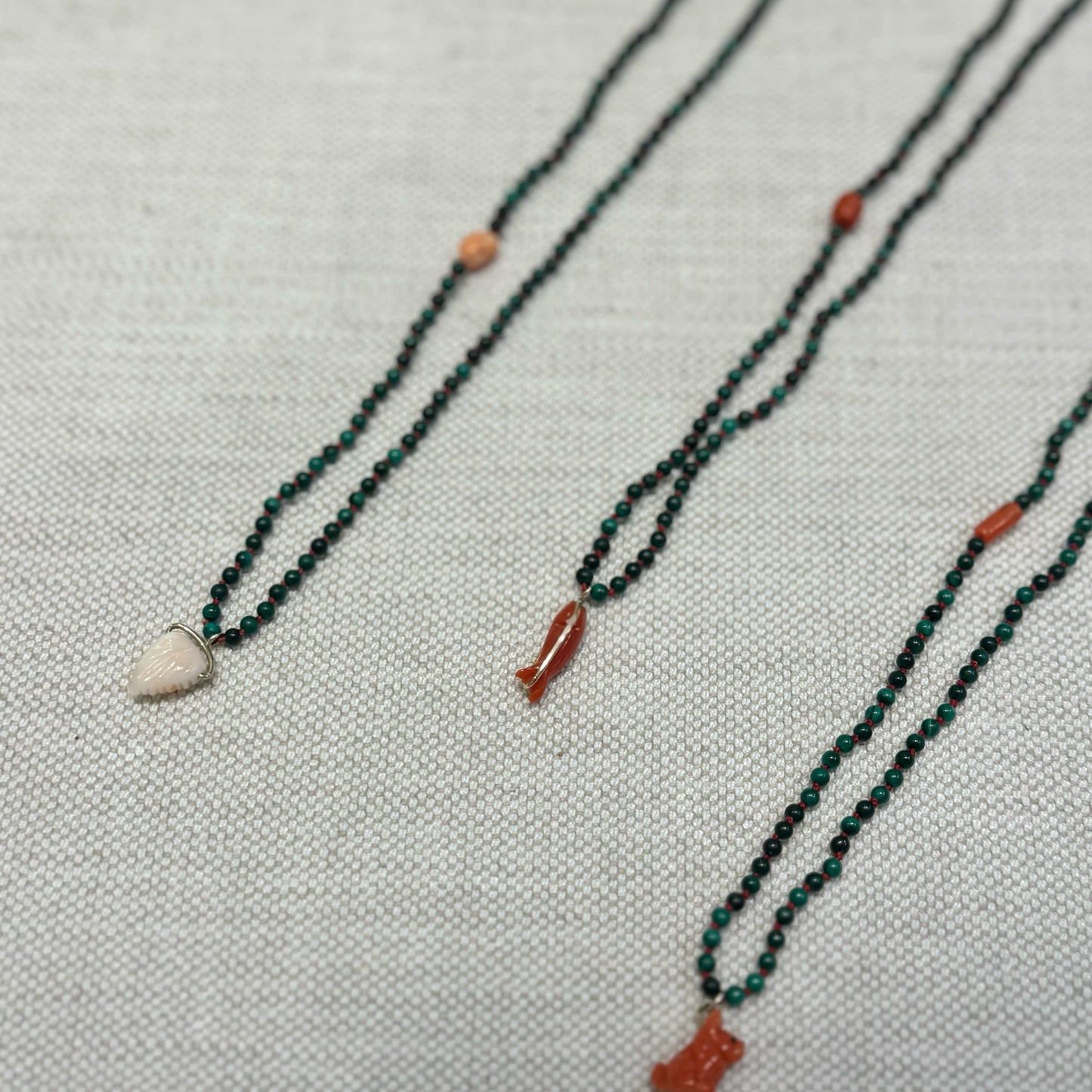 Malachite Coral Necklace