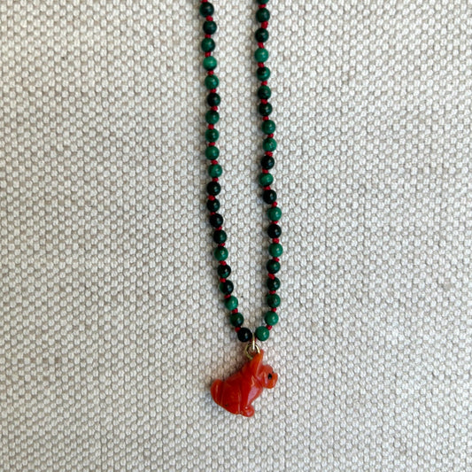 Malachite Coral Necklace