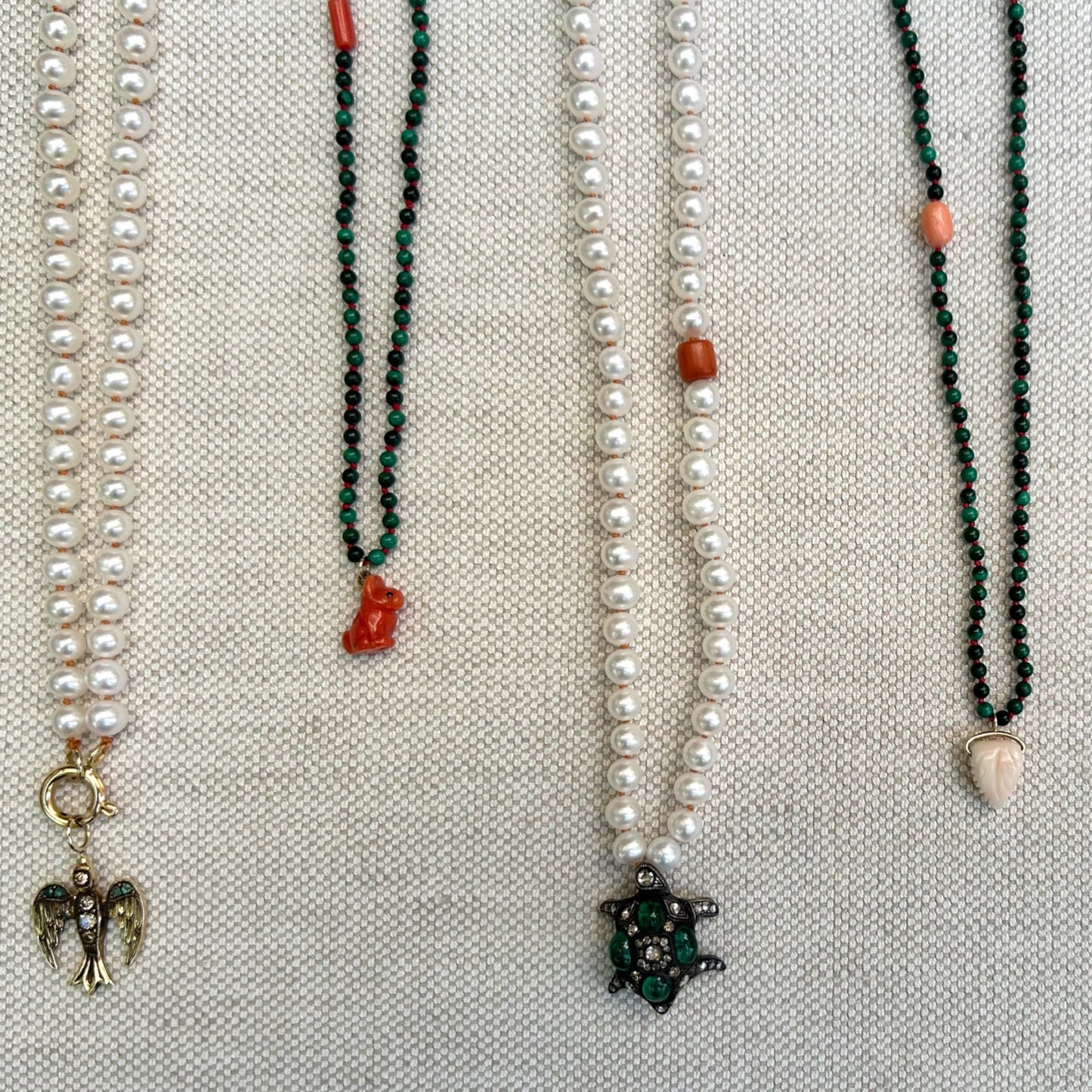 Malachite Coral Necklace