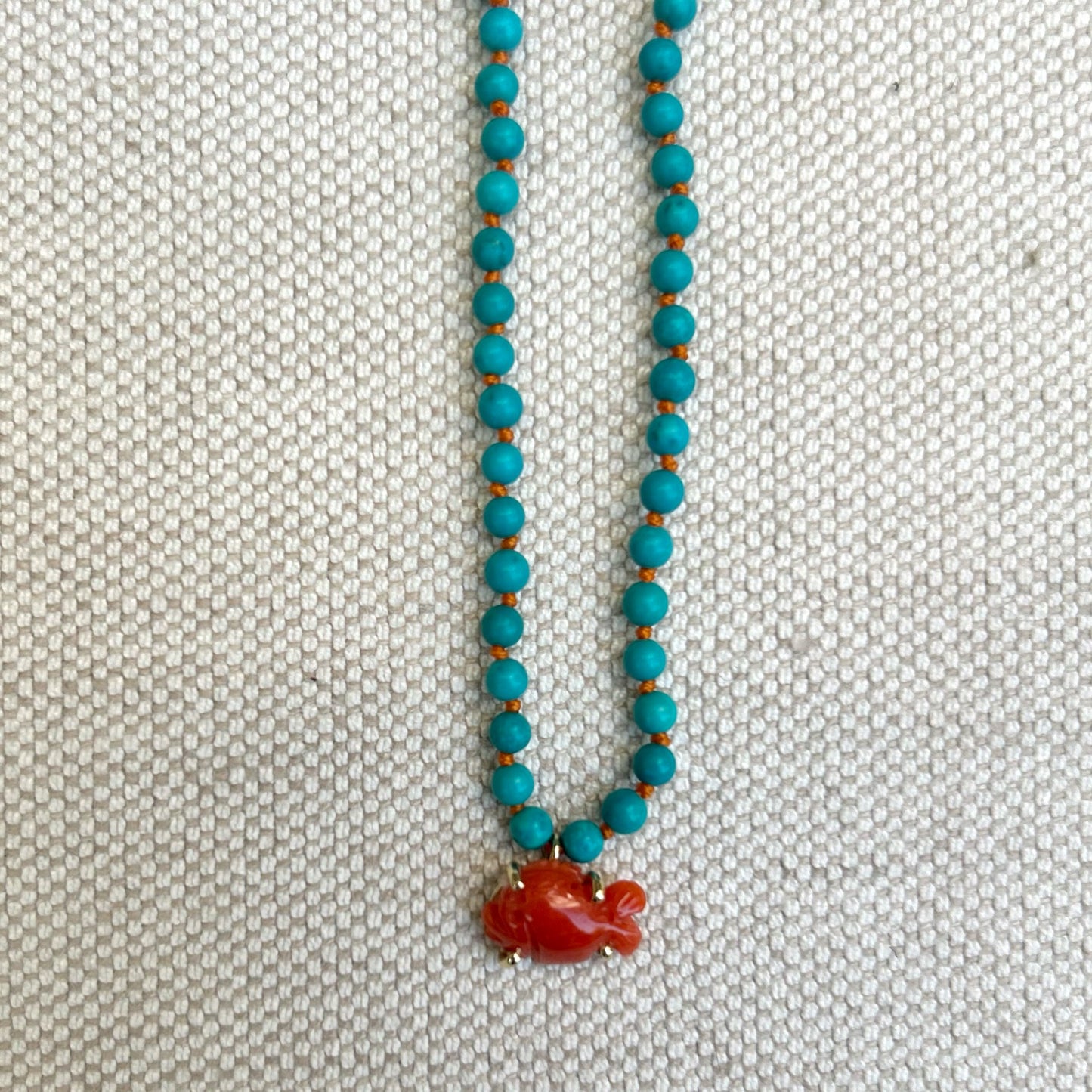 Turquoise Coral Necklace