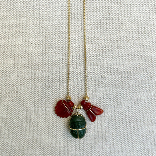 Jade Carnelian Necklace