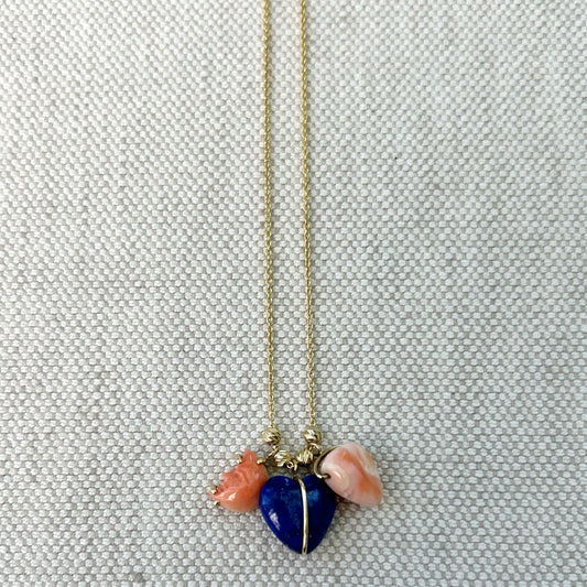 Lapis Coral Necklace